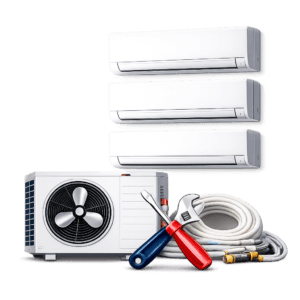 Montaj standard aer conditionat TRIPLU SPLIT Montaj standard aer conditionat TRIPLU SPLIT